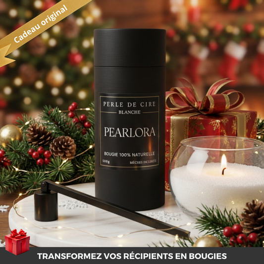 Perles de cire blanches